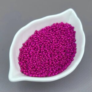 #12/0 Бісер китайський дрібний, 450 г - фуксія матова (ТТ-18)