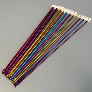 Набір гачків для туніського в'язання 11 шт (2-8 мм)