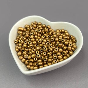 #6/0 Бісер китайський великий, 450 г - бронзовий матовий (ТТ-203)