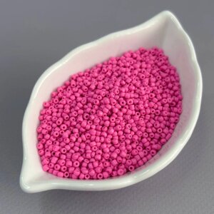 #12/0 Бісер китайський дрібний, 450 г - малиновий матовий (ТТ-16)