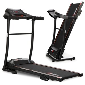 Бігова доріжка Abarqs BZ‑402 Black до 110 кг – електрична, складана, дисплей, пульсометр