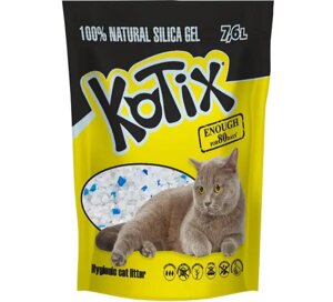 Силікагелевий наповнювач для котячого туалету Котикс (Kotix) 7.6 л