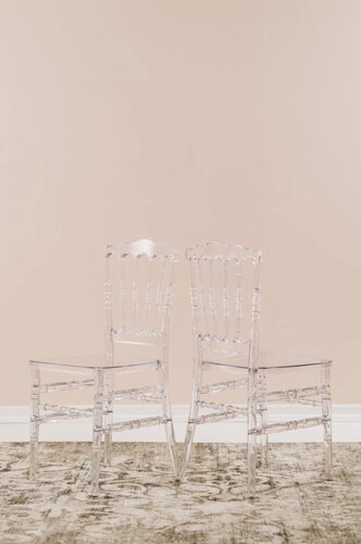 Стілець кухонний REMY-DECOR прозорий Наполеон із полікарбонату. Стілець обідній для ресторану кафе