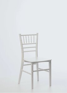 Дитячий стілець К'яварі білого кольору REMY-DECOR поліпропіленовий класичний стілець для дітей