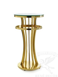 Фуршетний стіл для банкетних залів, готелів і кейтерингу з нержавіючої сталі в золотому кольорі