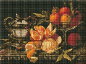 Набір з алмазною мозаїкою "Натюрморт з апельсинами" 30х40см