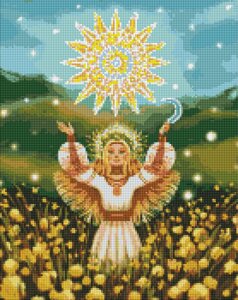 Набір з алмазною мозаїкою "Сонячна дівчина" 40х50см