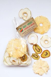 Суміш фруктових чіпсів ТМ Еко Чіпси (яблуко + ківі + ананас), 50 г