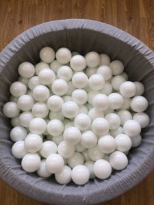 Кульки мячики шарики для сухого басейну білі