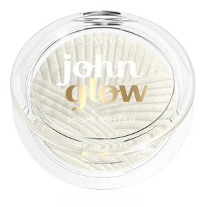 Claresa, Хайлайтер для обличчя компактний тон John Glow 01 Gold Bar, 8г
