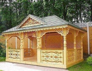 Дерев'яна прямокутна альтанка "Мистецтво"