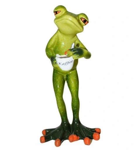Art-Pol Figurine жаба вранці з кавою високого часу Статуетка Бренд Європи від компанії Euromarka - фото 1