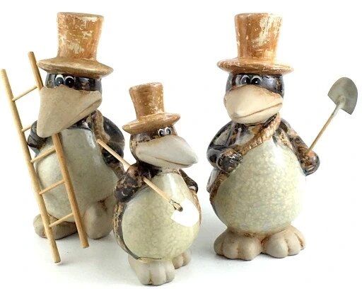 Bird Bird Садівник KPL.3 PCS Figurine Ceramics Статуетка Бренд Європи від компанії Euromarka - фото 1