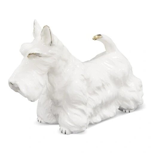 Figurine Dog Terrier Scottish 23x15x9cm Біле золото Статуетка Бренд Європи від компанії Euromarka - фото 1