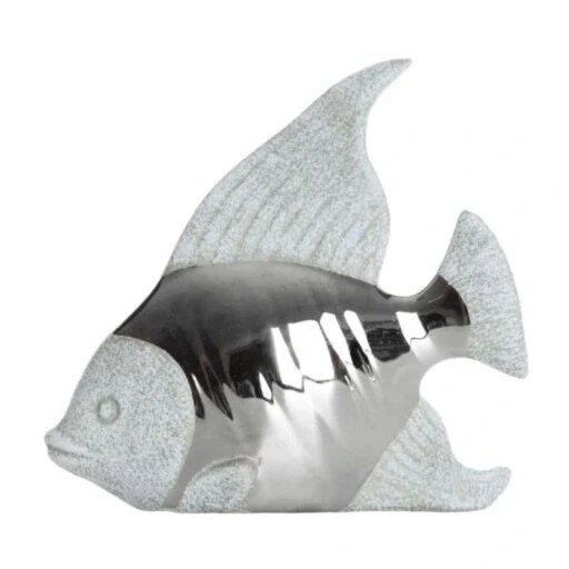 Figurine Fish Sisi 15x5x13 сріблястий Статуетка Бренд Європи від компанії Euromarka - фото 1