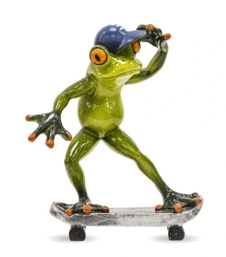 Figurine жаба на скейтборді Статуетка Бренд Європи від компанії Euromarka - фото 1