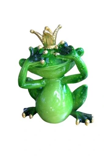 Figurine жаба в короні «Я не бачу» 12см Статуетка Бренд Європи від компанії Euromarka - фото 1