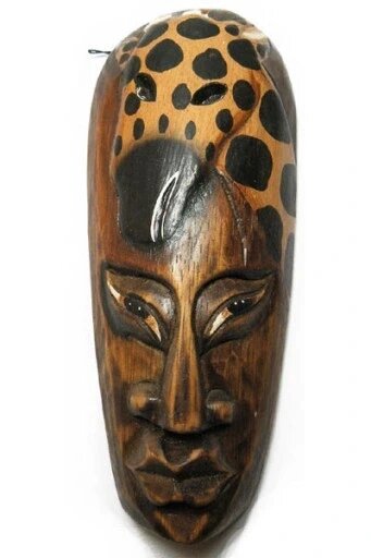 Маска скульптури ETNO Wood Giraffe Radicraft 30см Статуетка Бренд Європи від компанії Euromarka - фото 1