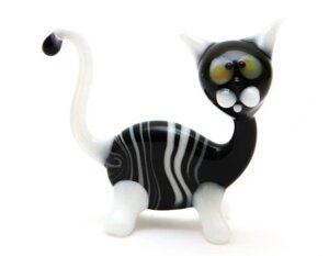 Скляна кошеня фігурка скульптури кота Статуетка Бренд Європи