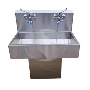 Ліктьовий умивальник медичний на дві секції з тумбою в Києві від компанії SPECTRUM™