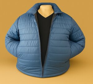 Куртка великого розміру 7Хл (блакитного кольору)