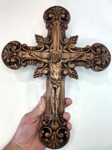 Хрест "Розп'яття 2" з дерева 36х28 см