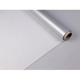 Кольорова крафт папір в рулоні 80 г / м2, 84 см, срібло