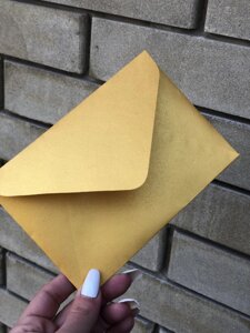Подарунковий конверт С5 перламутровий, тайське золото