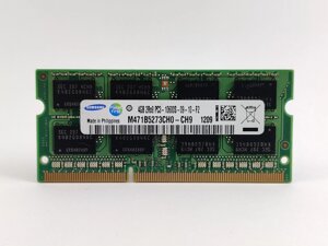 Оперативна пам'ять для ноутбука sodimm samsung DDR3 4gb 1333mhz PC3-10600S (M471B5273CH0-CH9) б/в