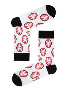 Шкарпетки з малюнками Залізний Людина Marvel 17С-140СПМ 064 27 р. білий