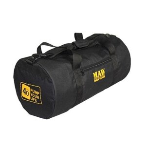 Чорна містка спортивна сумка Pump Your Life (PYL) на 40L від спортивного бренду MAD