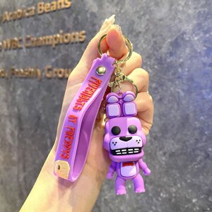 Брелок Бонні 5 Ночей з Фредді Харизматичний Аніматронік Сувенір FNAF Фіолетовий Заєць на Ключі Сумку Подарунок Другу