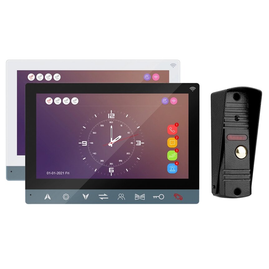 Комплект Wi-Fi Відеодомофон MT-TUYA 95710H Діагональ 7" (18cм) Виклична панель 94201 600TVL ##от компании## BERU - Магазин розумної Електроніки - ##фото## 1