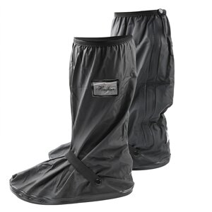 Бахили водонепроникні RAIN CATO чохли для взуття від дощу зі світловідбивачами мотоциклетні Black (JY-8020-1)