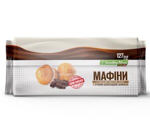 Мафіни Power Pro Sugar Free з кремово-шоколадною начинкою 70г 20шт Power Pro (Style) (1089-4820231511443)
