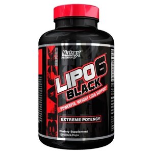 Жироспалювач Nutrex Lipo 6 Black Extreme Potency 120 caps (1086-100-27-0450032-20)