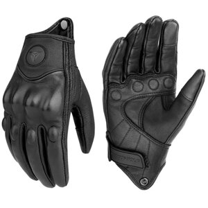 Шкіряні моторукавички рукавички захисні для їзди на мотоциклі велосипеді