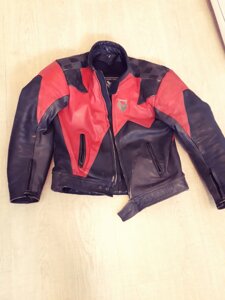 Чоловіча мотокортка байкерська куртка мотоцикліста шкіра xxl