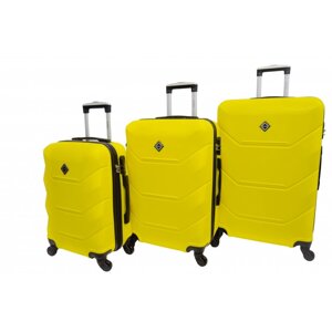Чемодан Bonro 2019 набор 3 штуки жовтий
