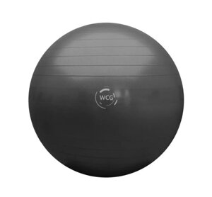М'яч для фітнесу (фітбол) WCG 85 Anti-Burst 300кг Графіт