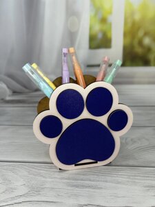 Підставка для ручок і олівців "Тапа-лапка", органайзер для канцелярії у вигляді лапки, подарунок школяру в Харківській області від компанії Интернет-магазин "Cherry-Craft" - производство сувениров из дерева