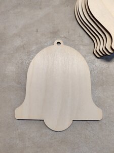 Дерев'яна заготовка для творчості "Дзвіночок", заготовка для декупажу, 10*11см