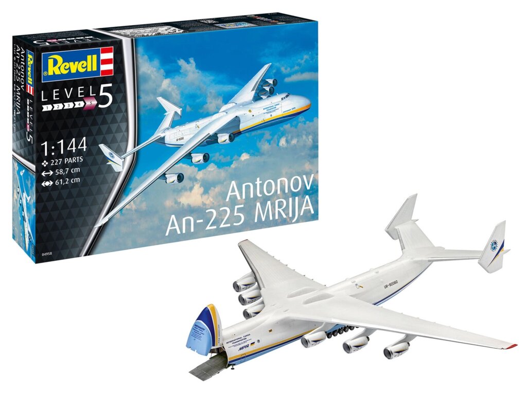 Антонов АН-225 Мрия. Сборная модель украинского транспортного самолета. 1/144 REVELL 04958 ##от компании## Хоббинет. Сборные модели. - ##фото## 1
