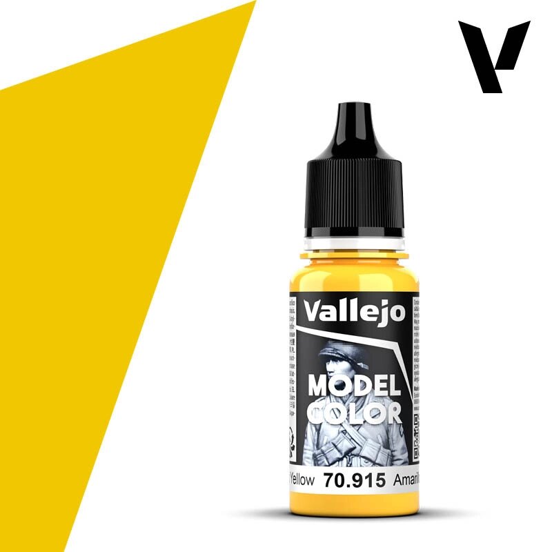 Фарба для пластикових моделей Темно жовтий, 17 мл. VALLEJO MODEL COLOR 70915 від компанії Хоббінет - збірні моделі - фото 1