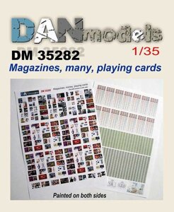 Матеріал для діорам з паперу: журнали, гроші, гральні карти. 1/35 DANMODEL DM 35282