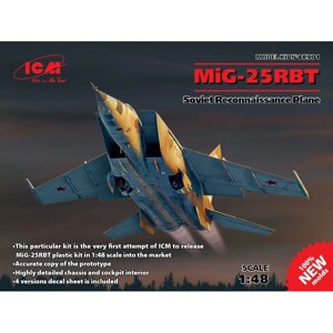 МіГ-25 РБТ. Збірна модель літака в масштабі 1/48. ICM 48901