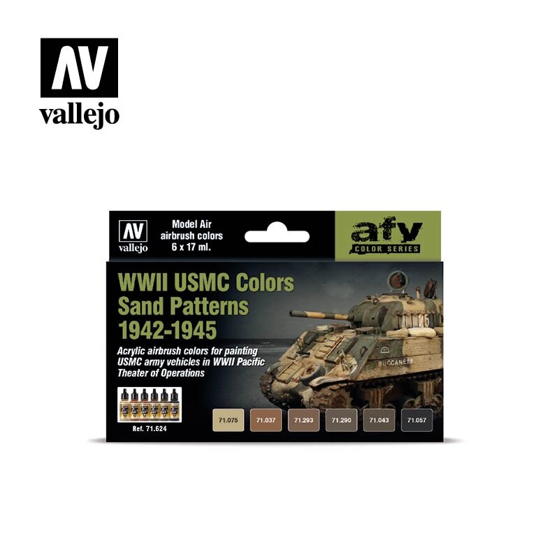 Морская пехота США WWII песочный камуфляж 1942-1945 гг. VALLEJO 71624 ##от компании## Хоббинет. Сборные модели. - ##фото## 1