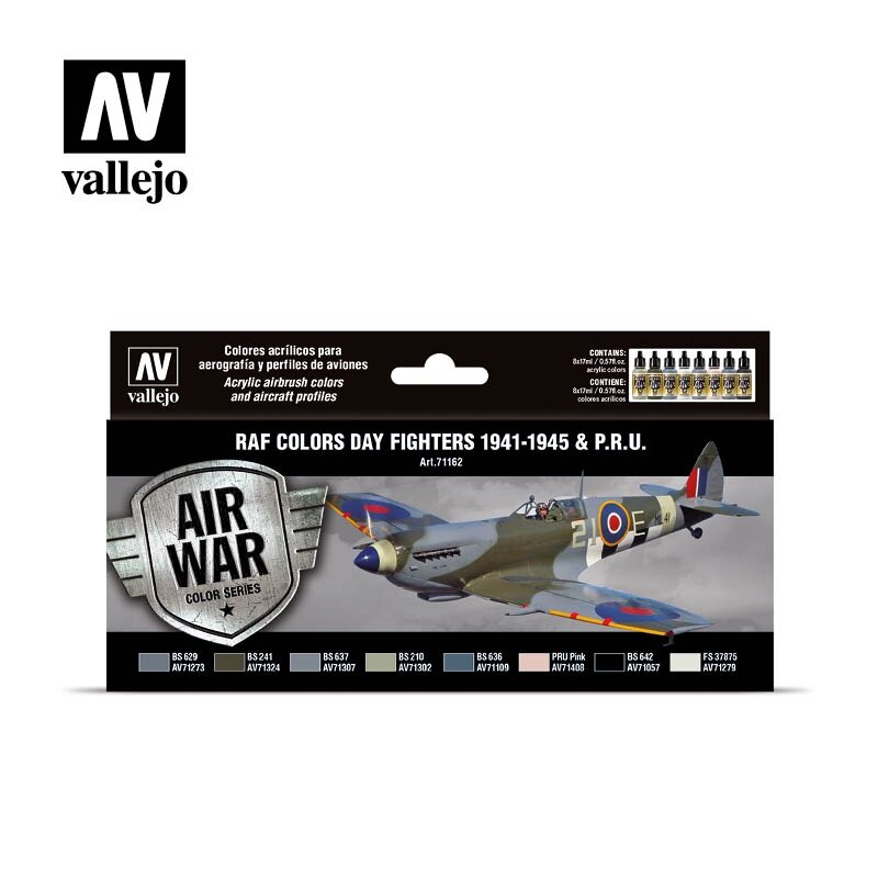 Окраска дневных истребителей RAF с августа 1941 года до конца войны. VALLEJO 71162 ##от компании## Хоббинет - сборные модели - ##фото## 1