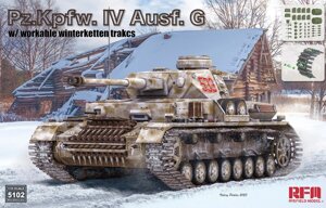 Pz. Kpfw. IV Ausf. G з Winterketten. Збірна модель танка у масштабі 1/35. RFM RM-5102