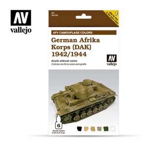 Колірна модуляція GERMAN AFRIKA KORPS 1942/44 (DAK) 6шт. x8мл. VALLEJO 78410